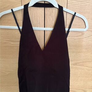 Women's Ralp Lauren Purple Label Black Halter Top - Size L